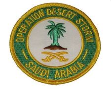 OPERATION DESERT STORM SAUDI ARABIA PATCH PALM TREE CROSSED SWORDS ODS GULF WAR picture