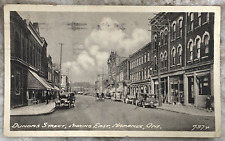 Dundas Street Looking East Napanee Ontario Canada Cars 1936 B&W DB Postcard A790 picture