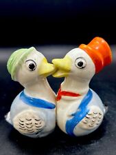 Kissing Ducks Salt and Pepper Shakers  All In One Made in Japan Ceramic Vintage. picture