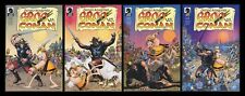 Groo vs Conan Comic Set 1-2-3-4 Lot Robert Howard REH Sergio Aragones art versus picture