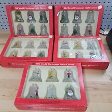 Vintage Old World Christmas Glass Light Covers**SET OF 30 TOTAL** All Glass picture