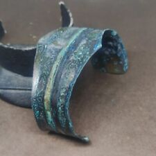 ANCIENT ROMAN BRONZE BEAUTIFUL CARVED BRACELET - VERY WEARABLE - CIRCA 300-400AD picture