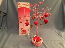 Valentine 17” Wire Tree with Heart and Cherub Tree Ornaments Valentine Decor picture