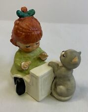 Charlot Byj Redhead w/ Cat  & Piano Goebel W. Germany 4 1/4” Figurine 1985 picture