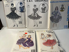Vintage Lot Of 5 Square Dancing Dress Authentic Patterns  Lot 3 picture