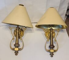 Vintage 1984 Heavy Brass Chapman Lamps 7lb 6oz each 23