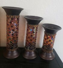 PARTYLITE GLOBAL FUSION PILLAR CANDLE SET picture