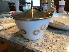 Vintage 1950’s Fred Press Fire king Polka Dotted Bowl picture