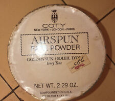 1950’s Golden Sun (Ivory Tone) Coty Airspun Face Powder 2.29 oz. picture
