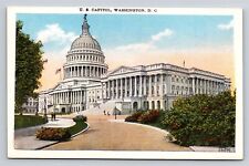 Washington DC US Capitol Building Old Vtg Postcard View circa 1920s B S Reynolds picture