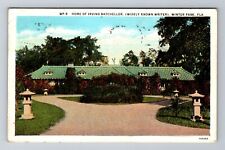 Winter Park FL-Florida, Home of Irving Batcheller c1933 Antique Vintage Postcard picture