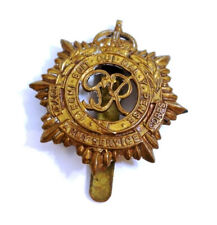 WWII ROYAL ARMY SERVICE CORPS Honi Soit Qui Mal Y Pense cap badge 1.75