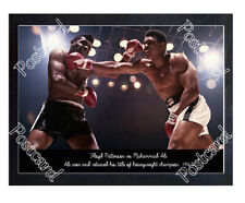 Historic Floyd Patterson vs Muhammad Ali  1965 Boxing Postcard picture