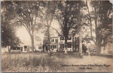 1910s HOLLIS Maine Photo RPPC Postcard QUILLCOTE Summer Home Kate Douglas Wiggin picture