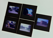 Lot of 5: 1950s Kodak Red Border 35mm Transparency, Korean Japan Buildings 3 picture