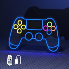 Gamer Neon Sign, Gamepad Shape LED Sign Wall Decor, Game Controller Neon Sign fo picture