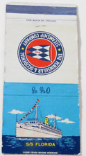 THE PENINSULAR & OCCIDENTIAL STEAMSHIP COMPANY MATCHBOOK COVER picture