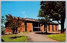 New York Geneseo State College Campus Library Building Chrome Postcard picture