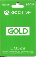 MICROSOFT XBOX LIVE GOLD- -NO $ VALUE ON CARD picture
