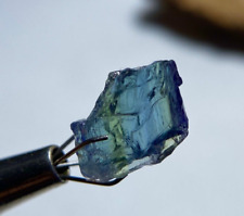 AA Fine Pleochoric Natural Tanzanite Crystal Rough Gemstone 5.9 Carats Bi Color picture