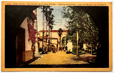 The Patio Outdoor Waiting Room Union Station Los Angeles California CA Postcard picture