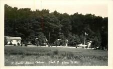 1940s Keene New Hampshire Rustic Haven Cabins Route 9 RPPC real photo 9847 picture