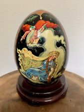 HUGE Russian Fairytale Egg With Multiple Scenes & Signed picture