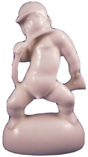 Schwarzburger Werkstatten Porcelain Putto w Horn Figure Figurine Porzellan Figur picture