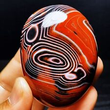 TOP 169G Natural Polished Silk Banded Agate Lace Agate Crystal Madagascar  L1827 picture