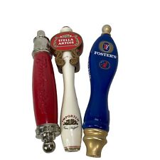 3 Beer Tap Handles Fosters Stella Artois Budweiser Bar Ware 12