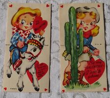 Vintage Valentine, Flats, Cowboy and Cowgirl picture