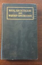 1928 Naval Architecture & Warship Construction Naval Institute Annapolis MD Book picture