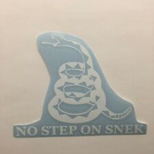 No Step On Snek Logo Die Cut Vinyl Sticker Patriotic Gun USA America Marines Arm picture