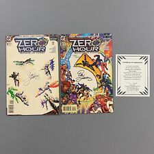 ZERO HOUR 1 & 2 SIGNED BY DAN JURGENS (1994, DC COMICS) picture