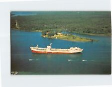 Postcard Ocean Freighter in the St. Mary's River Approaching Sault Ste. Marie picture