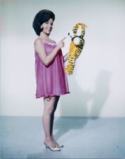 Annette Funicello full length in purple neglige smiling pose 12x18 inch Poster picture