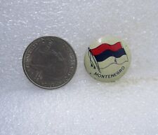Vintage Montenegro Flag Button Pin picture