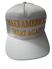 White Gold Official Trump  Make America Great Again 2024 MAGA Hat LIMITED ED USA picture
