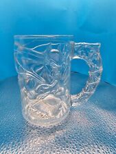 VINTAGE 1995 MCDONALD'S BATMAN FOREVER BATMAN CLEAR GLASS MUG CUP picture