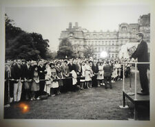1962 President John F Kennedy Photo - South Lawn - Addressing summer interns picture