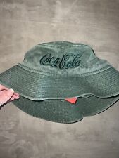 Vintage Coca Cola Green Bucket Hat 90s picture