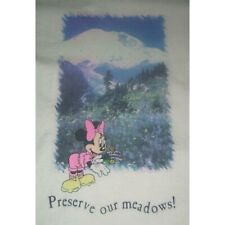 Vintage 90's Disney Originals Minnie Mouse Tee Shirt Pink Meadows Single Stitch picture