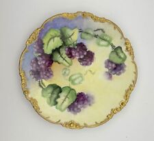 J.P. Limoges France Porcelain Plate with Blackberry Design - Signed by M. Stein picture