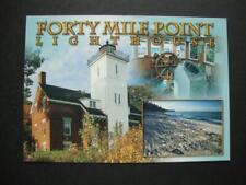 Railfans2 301) Rogers City Michigan 1896 Forty Mile Point Lake Huron Lighthouse picture