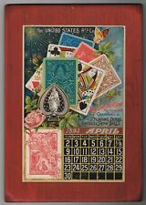 1893 Russell & Morgan Calendar United States Printing Co Chromo Playing Cards 1 picture