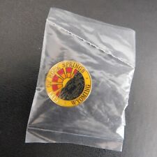 Vintage Collectible Wyoming Souvenir City of Rock Springs Lapel Pin Sunset picture