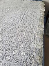 Vintage Floral Lace Cream Tablecloth Rectangle 66x92 