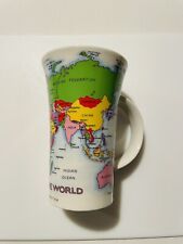 Dunoon Map Of The World stoneware coffee mug Made In Scotland picture