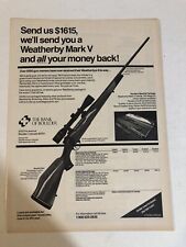 1990s Weatherby Mark V vintage Print Ad Advertisement pa20 picture