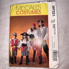 McCall’s Adult Pirate Costumes MP221 Small-X-Large UNCUT picture